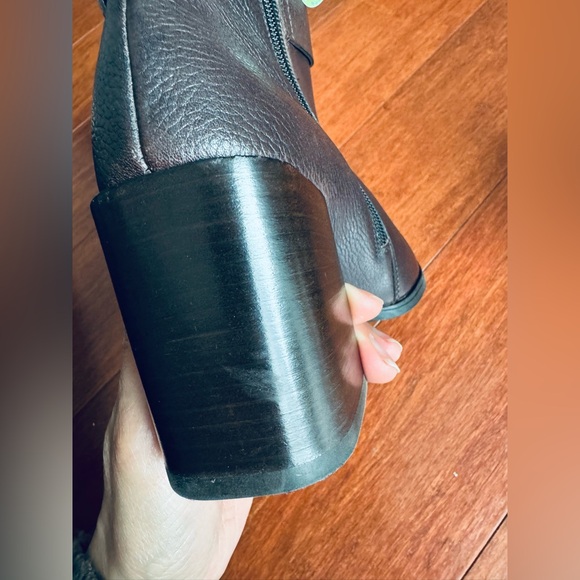 Paul green Nirvana square toe block heels ankle zip up bootie brown Au 5 US 7.5 - Picture 12 of 12